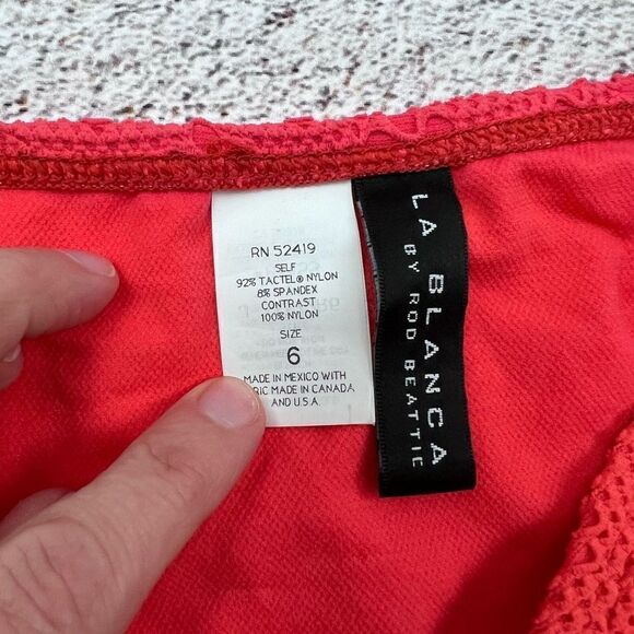 La Blanca Coral Crochet Bikini Bottoms – Size 6 (NWOT) - Picture 4 of 6